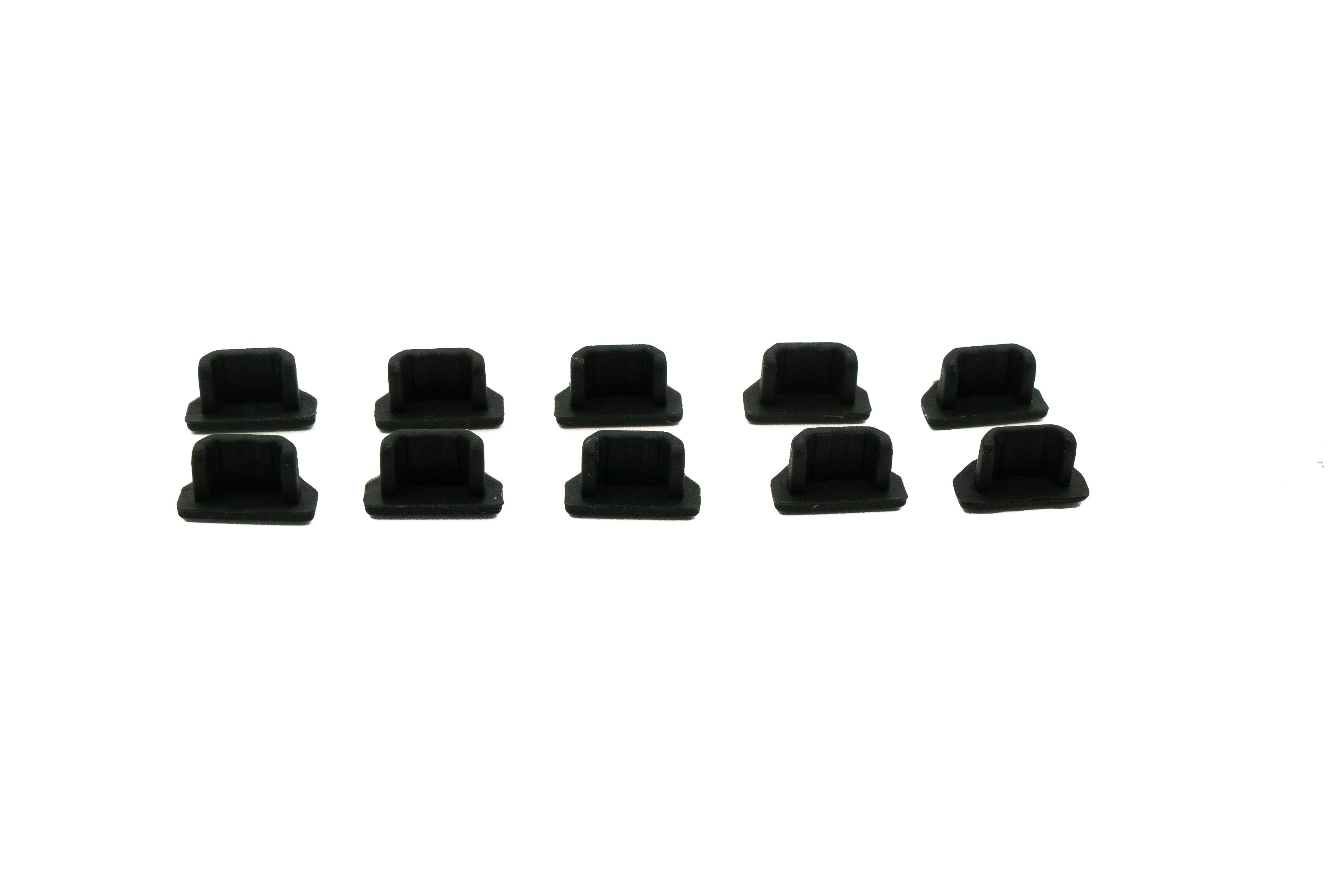 USB Micro B Port Abdeckung Silikon Anti Staub 10er Set Schwarz 7x2 mm 87267685