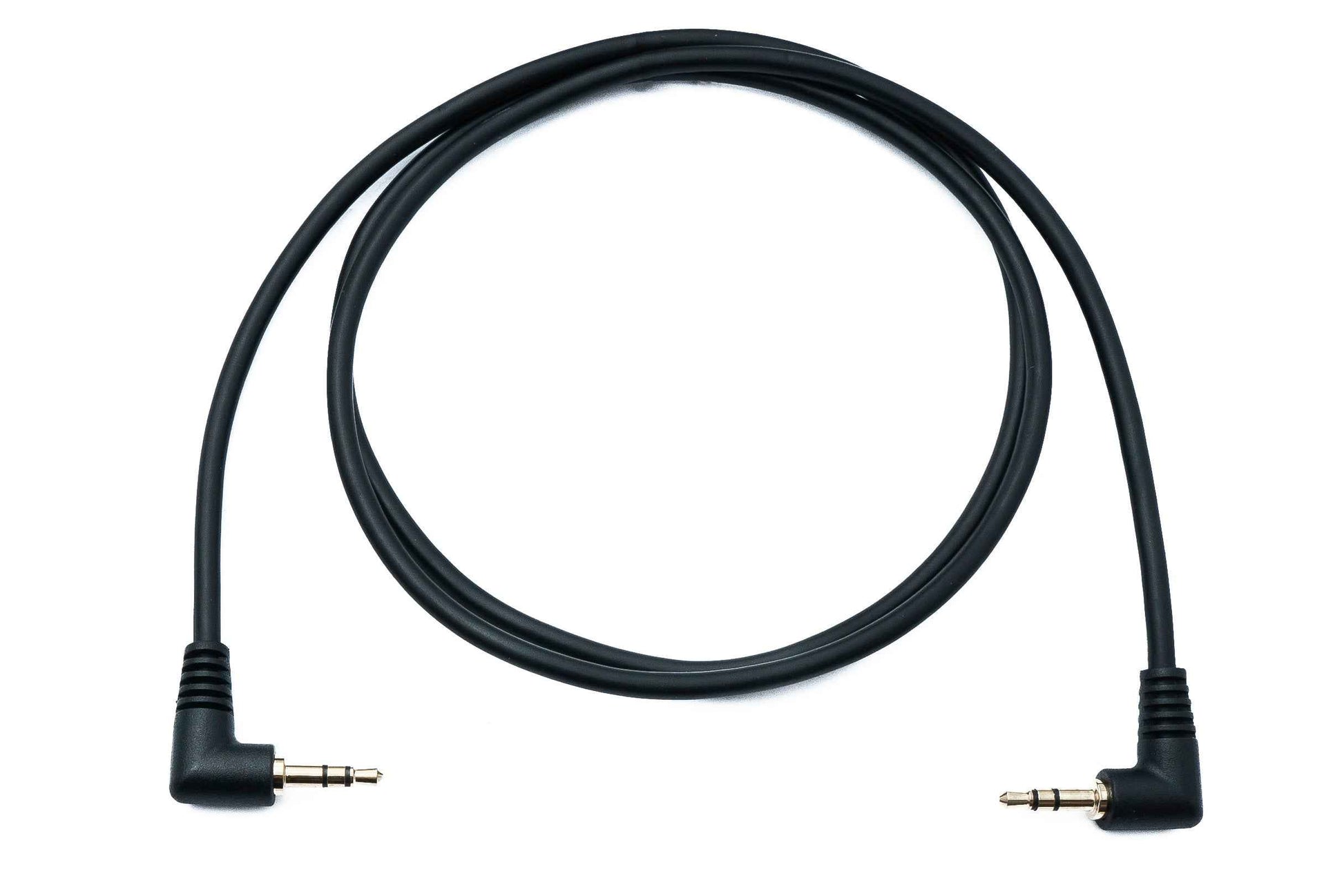 SYSTEM-S Audio Klinke Kabel 100 cm 3,5 mm 3 polig Stecker zu Stecker Winkel AUX