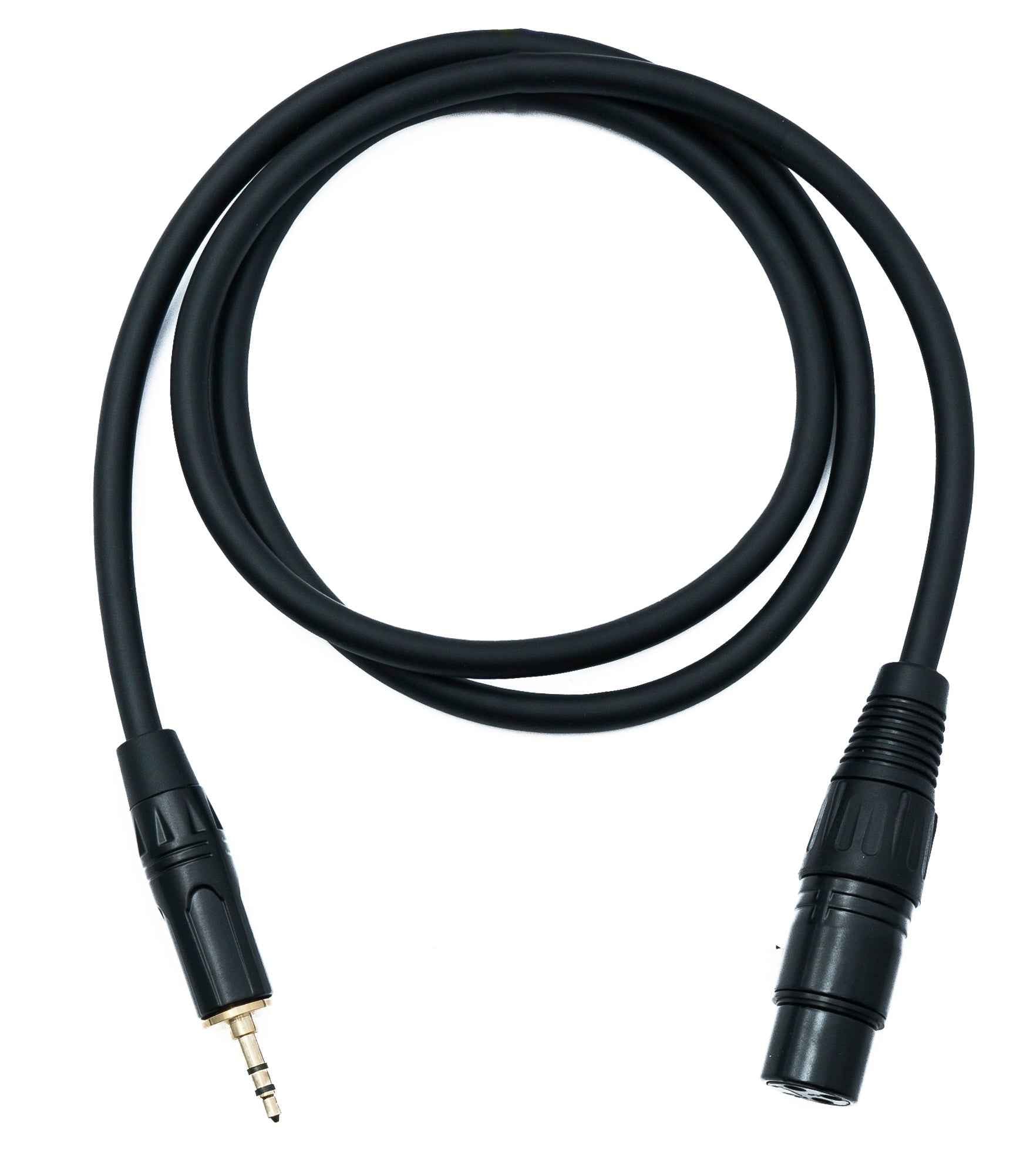 SYSTEM-S Audio XLR Kabel 100 cm 3 polig Buchse zu Klinke AUX 3,5 mm 3 polig TRS Stecker