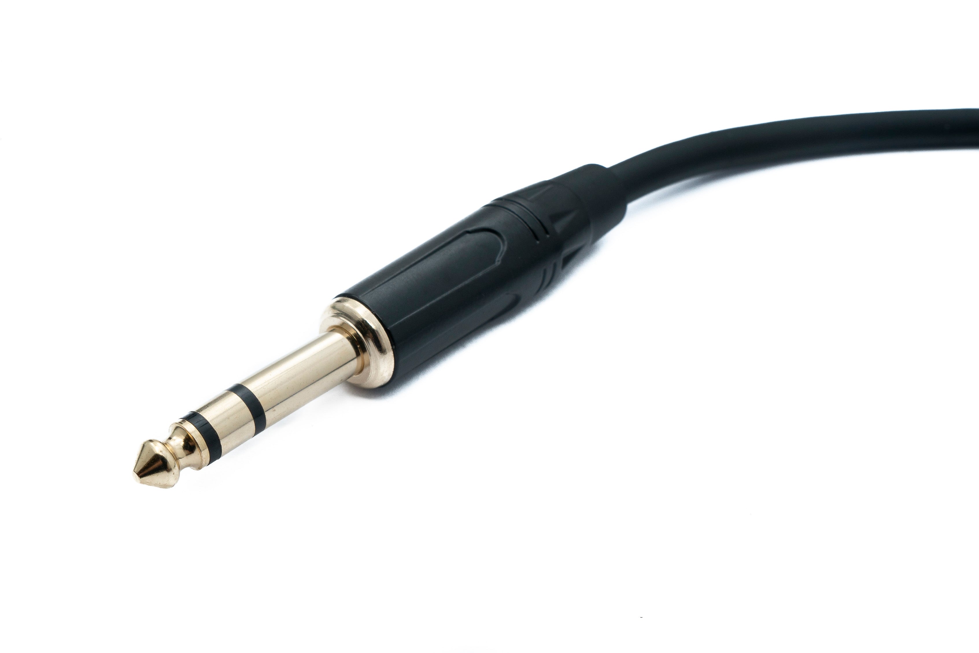 Audio Y-Klinke Kabel 100 cm 1x 6,35 mm Stecker zu 2x Stecker schwarz 87192539