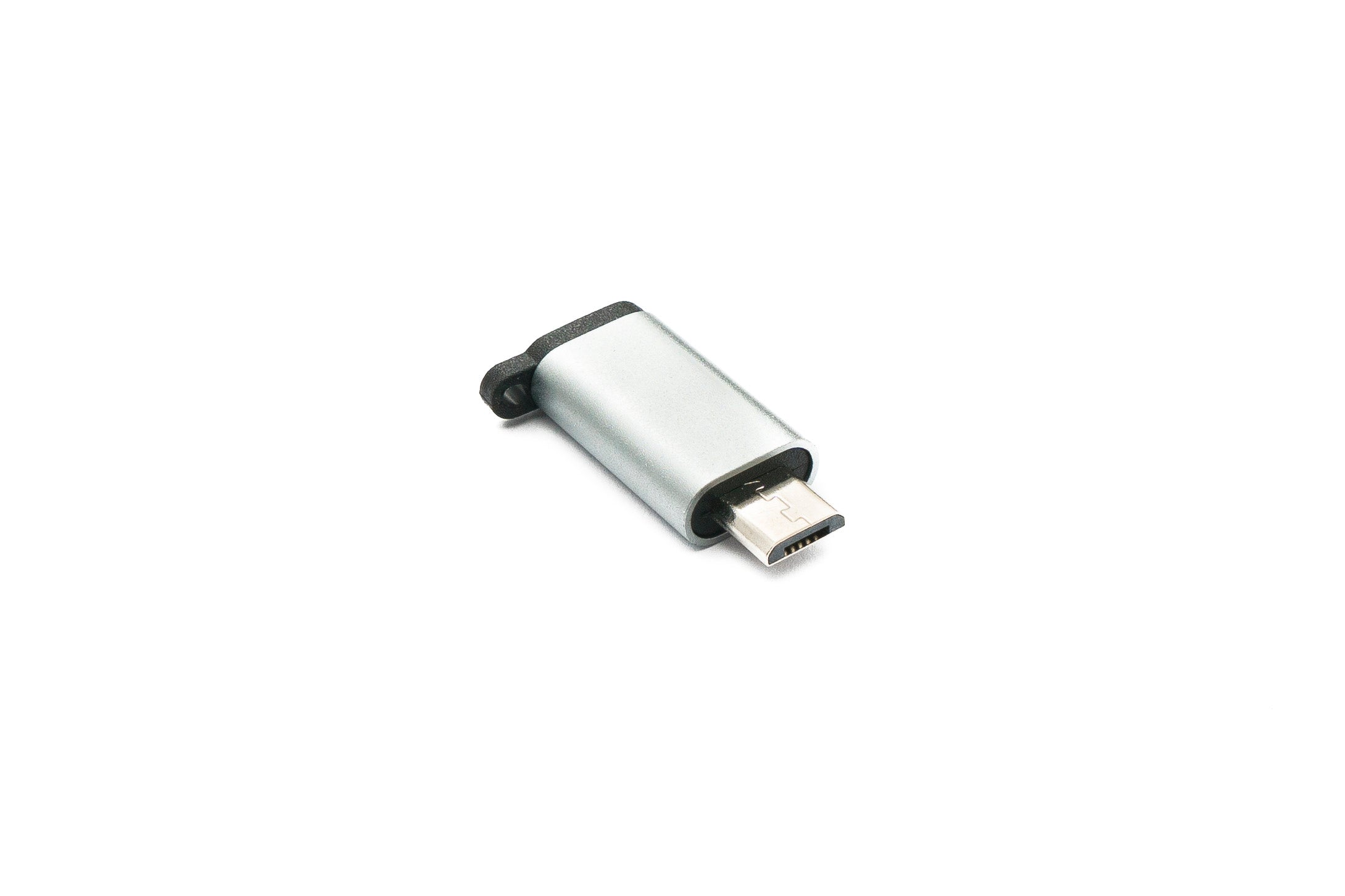 USB-Adapter Typ C Buchse auf Micro B Stecker 2.0 grau mit Schlaufe 86959219