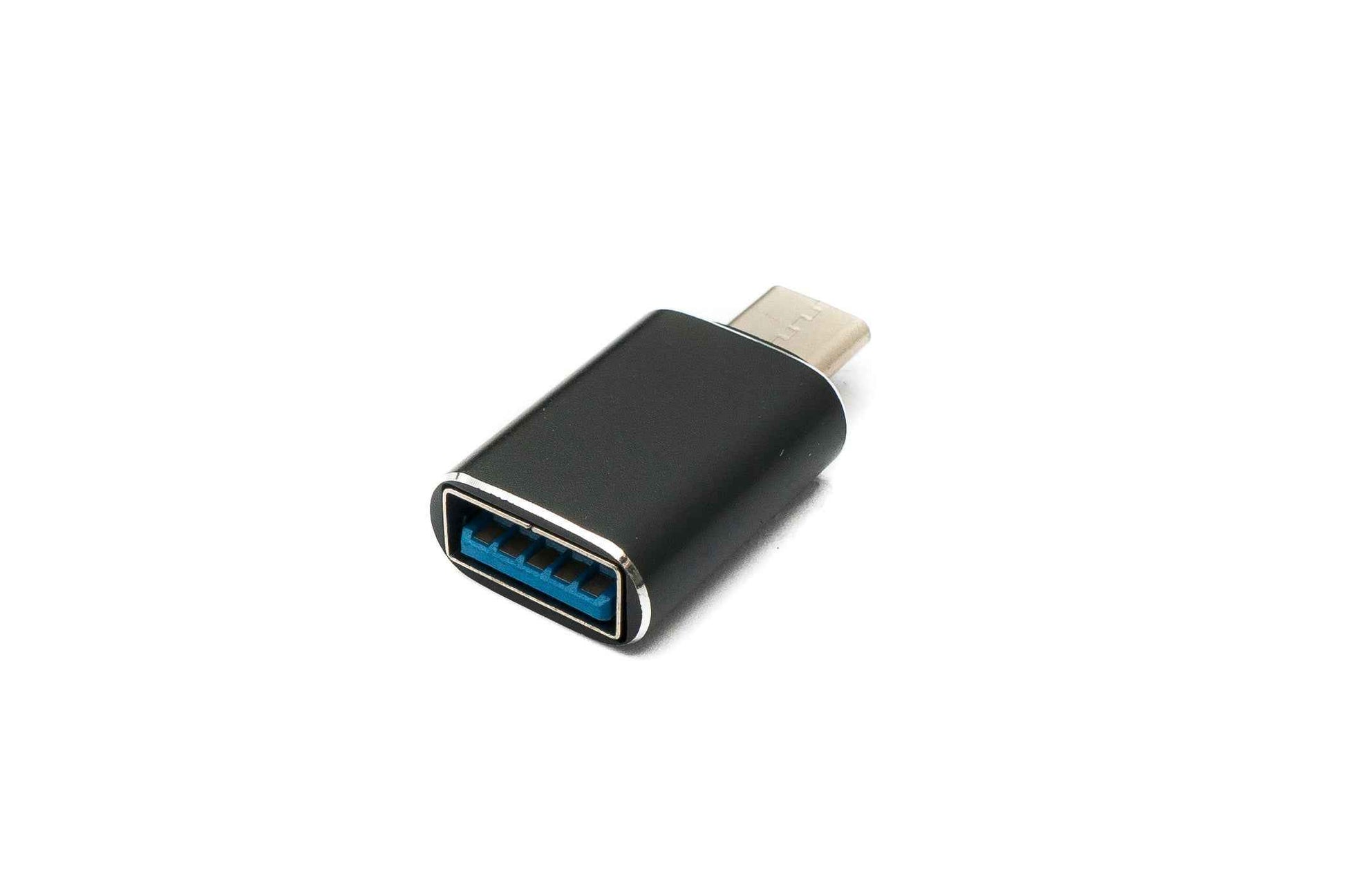 SYSTEM-S USB 3.1 Adapter Typ C Stecker zu 3.0 A Buchse 5 Gbit/s 100W in Schwarz
