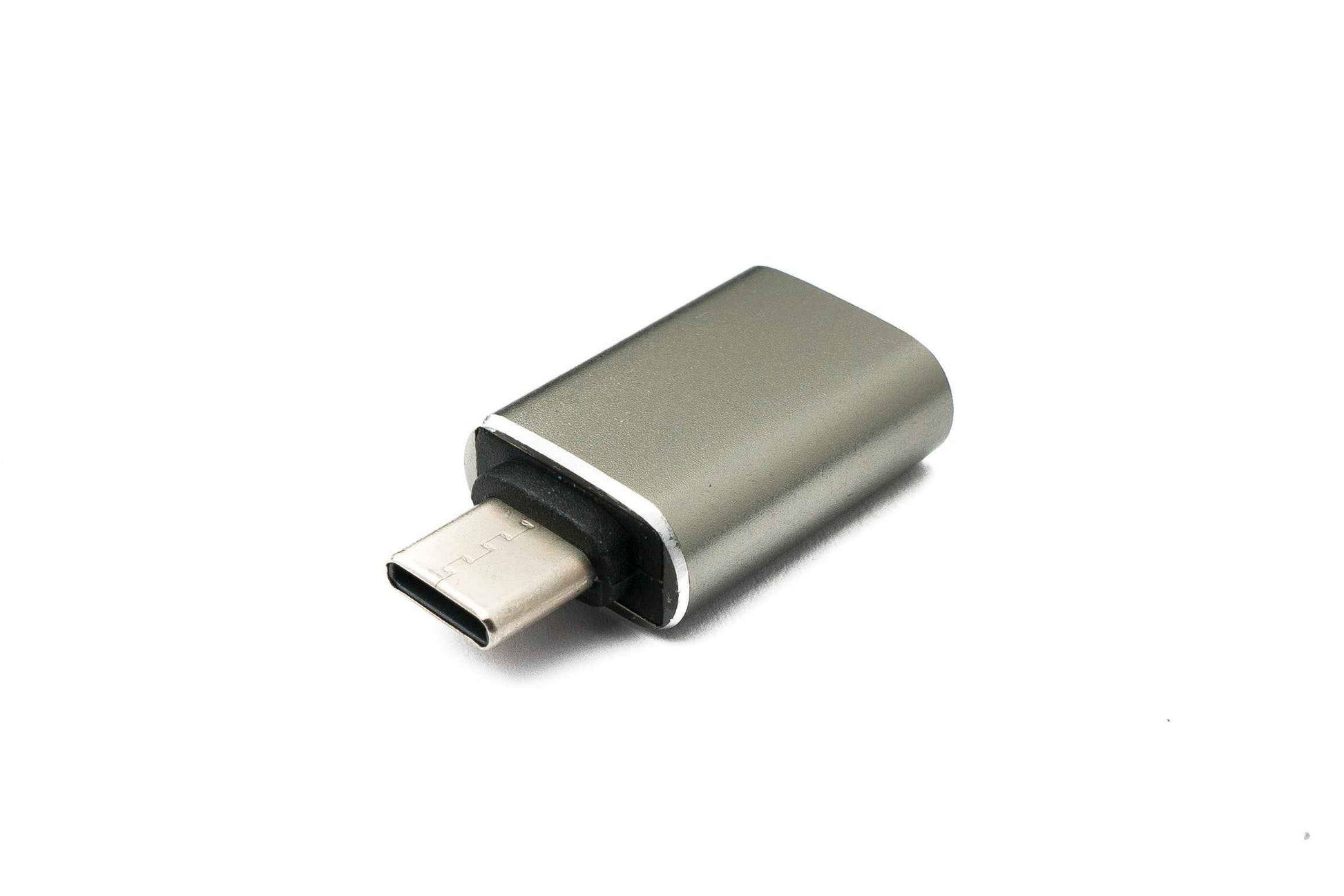 SYSTEM-S USB 3.1 Adapter Typ C Stecker zu 3.0 A Buchse 5 Gbit/s 100W in Anthrazit