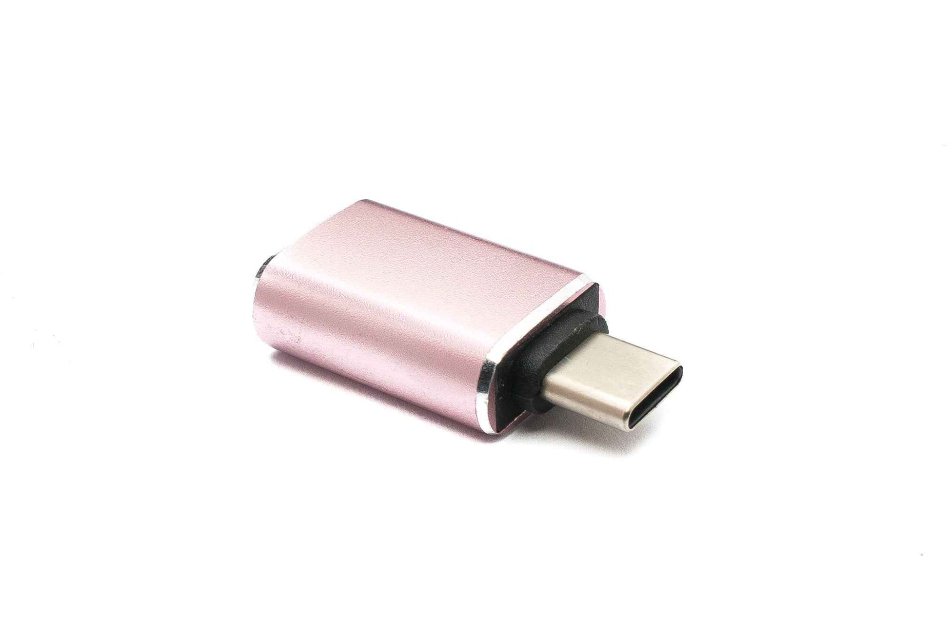SYSTEM-S USB 3.1 Adapter Typ C Stecker zu 3.0 A Buchse 5 Gbit/s 100W in Pink