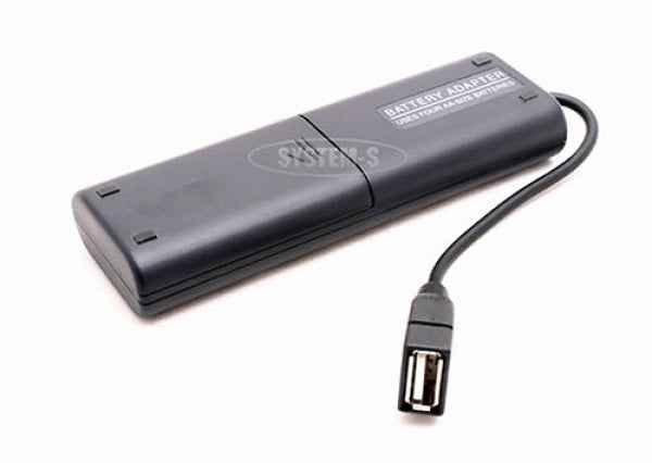 System-S Akku Ladeadapter via USB für AA Micro Batterien