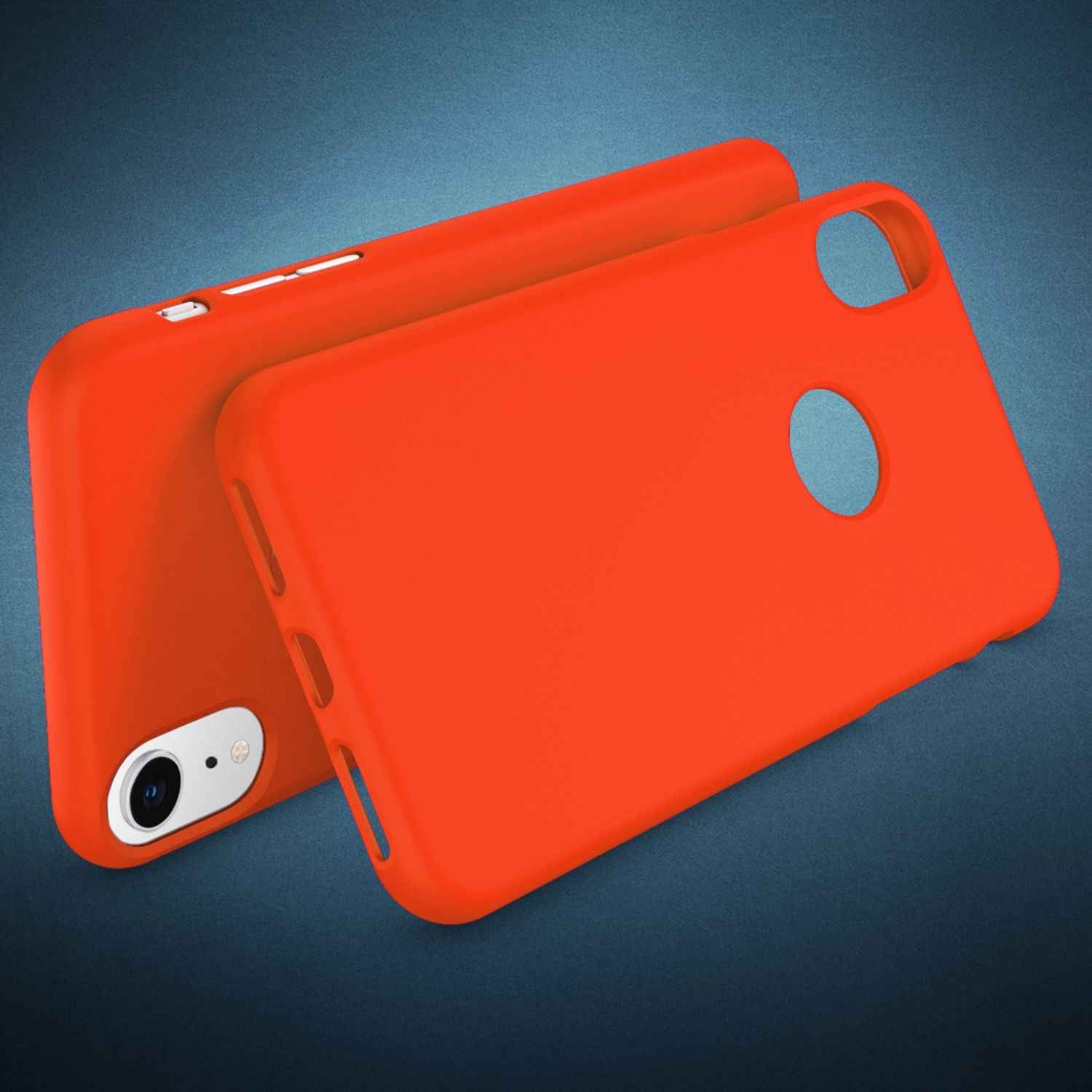 NALIA Handyhülle für Apple iPhone XR, Ultra-Slim Hülle Silikon Neon Case Cover