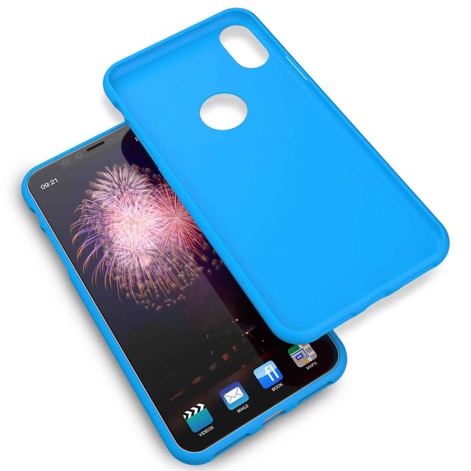 NALIA Handyhülle für Apple iPhone XR, Ultra-Slim Hülle Silikon Neon Case Cover