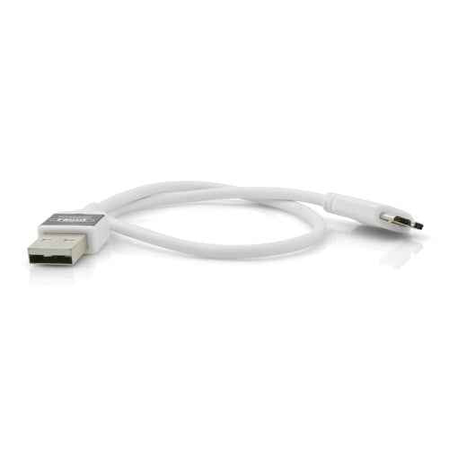 System-S 30 cm High Speed Micro USB 3.0 Ladekabel für doppelt so schnelles Aufladen Double Time charging doppelte Ladegeschwindigkeit 2x Schneller in weiß