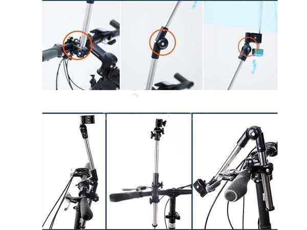 System-S verstellbare Fahrrad Regenschirm-Halterung-Befestigung