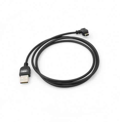 System-S 1 m meter Mini USB Kabel 90 grad links gewinkelt Winkelstecker Datenkabel Ladekabel