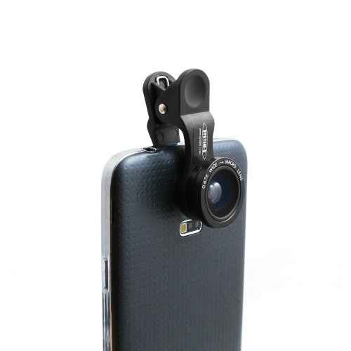 System-S Universal Clip-on 0,67x Weitwinkel und Makro Linse Objektiv für Smartphone Tablet PC