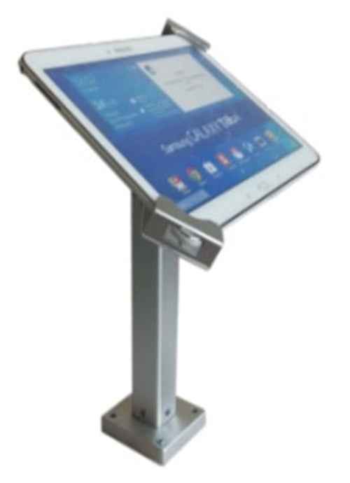 SYSTEM-S Universal Präsentation Wandhalter Haltearm abschließbar Wandhalterung für Tablet PC´s von 9.7-12 Zoll