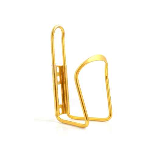 Fahrrad Flaschenhalter aus Metall gold 15,5 cm für Rahmen oder Lenker | System-S