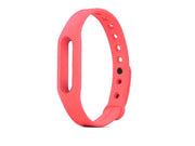 Silikon Ersatz Armband für Xiaomi Mi Band 2 in Pink 23 cm | System-S