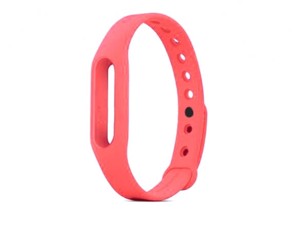 Silikon Ersatz Armband für Xiaomi Mi Band 2 in Pink 23 cm | System-S
