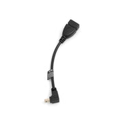 USB-OTG-Adapterkabel Mini-USB abgewinkelt auf USB-A 13,5 cm schwarz | SYSTEM-S