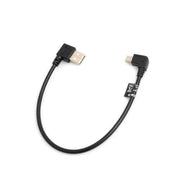 SYSTEM-S Mini USB 90° Links gewinkelt Winkelstecker auf USB Typ A (male) 90° rechtsgewinkelt Kabel Datenkabel Ladekabel 26 cm