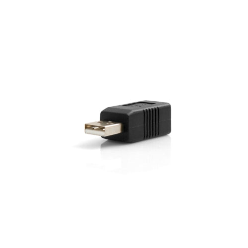 USB-Adapter USB A Stecker auf USB Typ B Buchse schwarz 4,5 cm | System-S