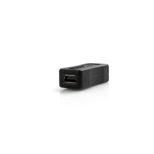 Mini USB auf Micro USB Adapterstecker Converter schwarz 33 mm | System-S