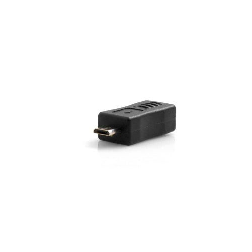 Mini USB auf Micro USB Adapterstecker Converter schwarz 33 mm | System-S