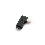 SYSTEM-S Micro USB Buchse zu Mini USB Stecker 90° Grad Winkel Rechts Gewinkelt Winkelstecker Adapter Stecker