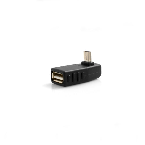 USB-Adapter Typ A Buchse auf Mini USB Stecker 90° gewinkelt | System-S