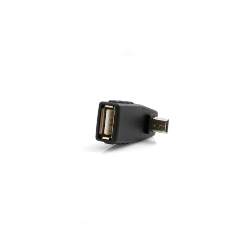 USB-Adapter Typ A Buchse auf Mini USB Stecker 90° gewinkelt | System-S
