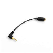 SYSTEM-S 3.5mm Klinke AUX Stereo Winkel Stecker (male) auf 3.5mm Klinke AUX Stereo Buchse 3 Polig (female)