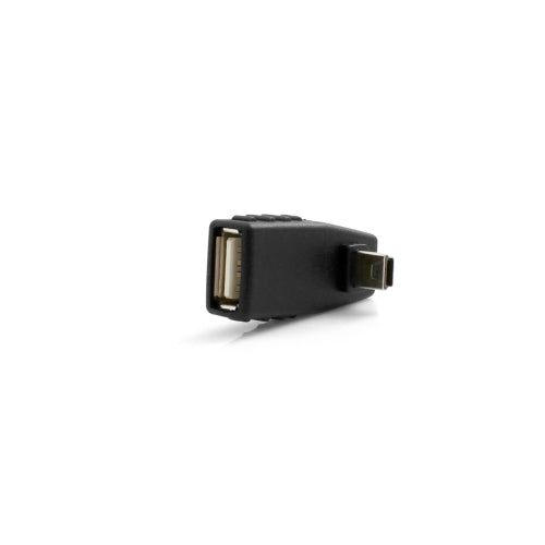 USB-Adapter Typ A Buchse auf Mini USB Stecker 90° gewinkelt | System-S