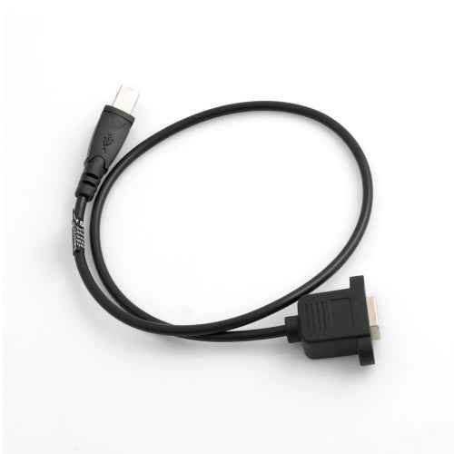 SYSTEM-S USB 2.0 Typ B Panel Mount Verlängerung Buchse Screw Nuts 50cm