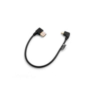 SYSTEM-S Mini USB 90° Grad Links Gewinkelt Winkelstecker auf USB Typ A Stecker Rechts Gewinkelt Kabel Datenkabel Ladekabel 26 cm