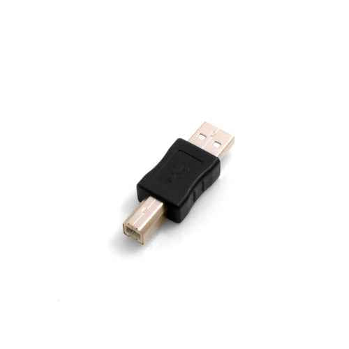 SYSTEM-S USB Typ A Stecker (male) auf USB Typ B Stecker (male) Adapterkabel Adapterstecker Adapter