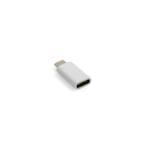 Micro USB auf USB C Adapterstecker weiß | System-S