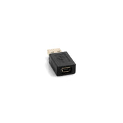 USB-Adapter Mini USB (female) auf USB A (male) schwarz | System-S