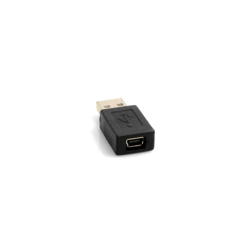 USB-Adapter Mini USB (female) auf USB A (male) schwarz | System-S