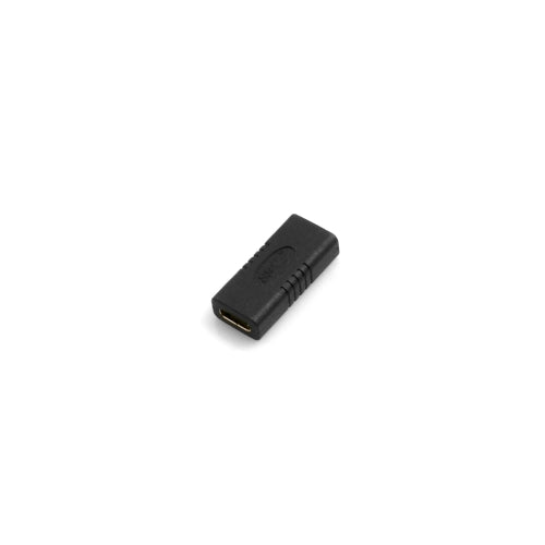 USB-C Adapter Buchse auf Buchse schwarz Kunststoff | System-S
