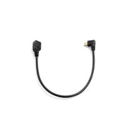 Mini USB Kabel gewinkelt links 25 cm schwarz Daten- und Ladekabel | SYSTEM-S