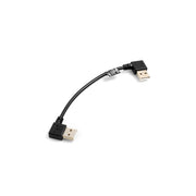 USB-Verlängerungskabel 15 cm gewinkelt USB 2.0 Typ A auf Typ A schwarz