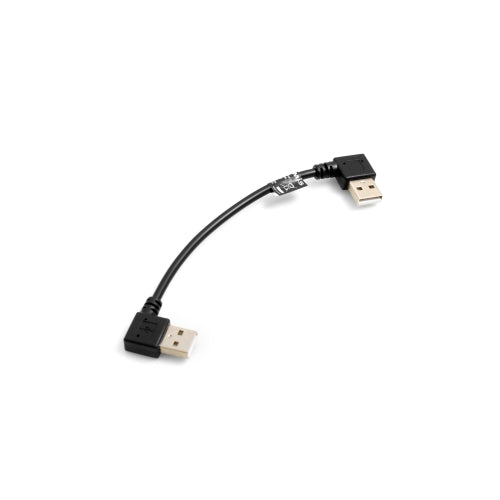 USB-Verlängerungskabel 15 cm gewinkelt USB 2.0 Typ A auf Typ A schwarz