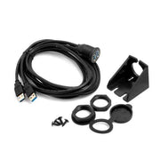 SYSTEM-S 2 m Dual USB 3.0 Kabel Einbaubuchse – Verlängerungskabel für Auto, Boot & Schreibtisch