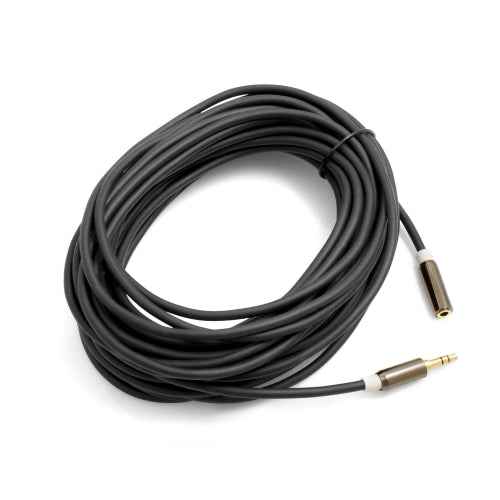 SYSTEM-S 3.5mm Klinke AUX Stereo Stecker auf 3.5mm Klinke AUX Stereo Buchse 10m 3 Polig