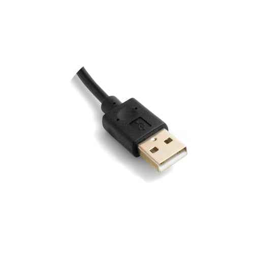 SYSTEM-S USB A Male zu USB C Female Panel Mount Stecker Ladekabel 90 cm