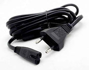 System-S Netzzuleitung mit Eurostecker, schwarz 1,3m Euro Netzkabel Netz Kabel Stromkabel 230v Rasiererkabel