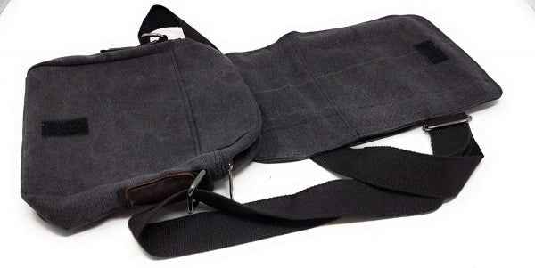SYSTEM-S Universal Schultertasche mit 5 Fächern Umhängetasche 24 cm, Schwarz