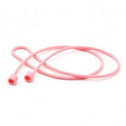 System-S 1x Silikon Halteband Holder für AirPods Kopfhörer in Pink