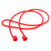 System-S 1x Silikon Halteband Holder für AirPods Kopfhörer in Rot