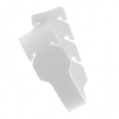 SYSTEM-S Maskenband 10 x Silikon  Gummiband Maskenverlängerung  mit Einstellschnallen in Weiß