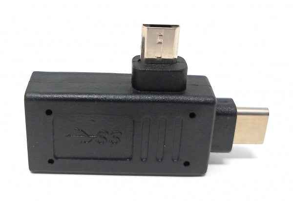 SYSTEM-S USB 3.1 Y Adapter Typ C Stecker + 2.0 Micro Stecker zu 3.0 Typ A Buchse Adapter