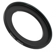 SYSTEM-S Objektiv Adapter 37 mm Gewinde zu 49 mm Step Up Ring in Schwarz für Filter