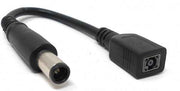 SYSTEM-S DC 20 V Kabel 7,5 cm 7,4 x 5,0 mm Buchse zu 4,5 x 3,0 mm Stecker Schwarz